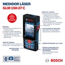 Medidor Láser Bosch GLM 150-27 C alcance 150 m con Bluetooth