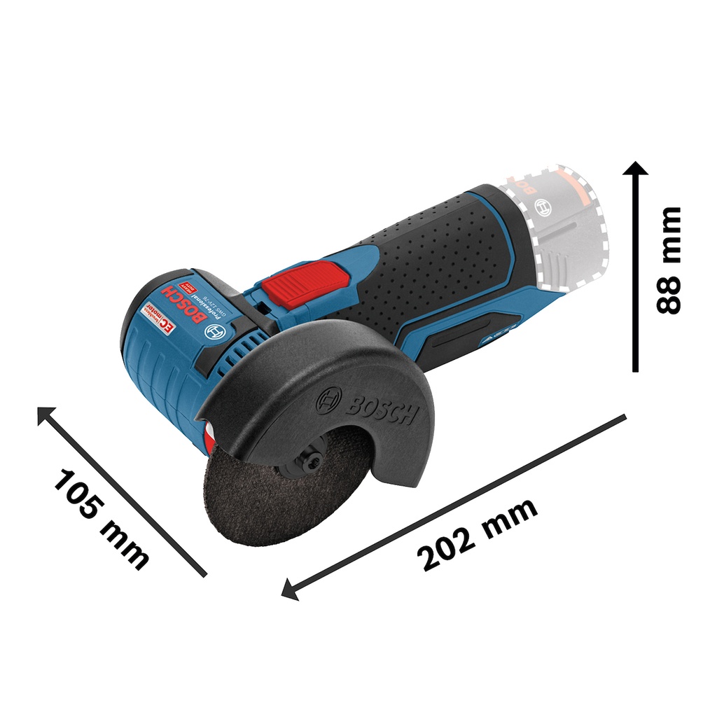 Multicortadora inalámbrica de 3" Bosch GWS 12V-76 12V SB