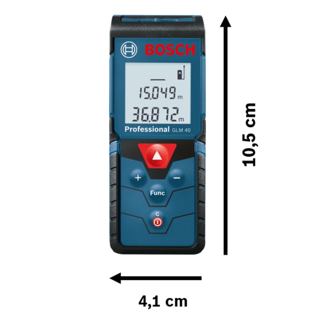 Medidor Láser Bosch GLM 40 alcance 40m con estuche