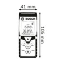 Medidor Láser Bosch GLM 40 alcance 40m con estuche