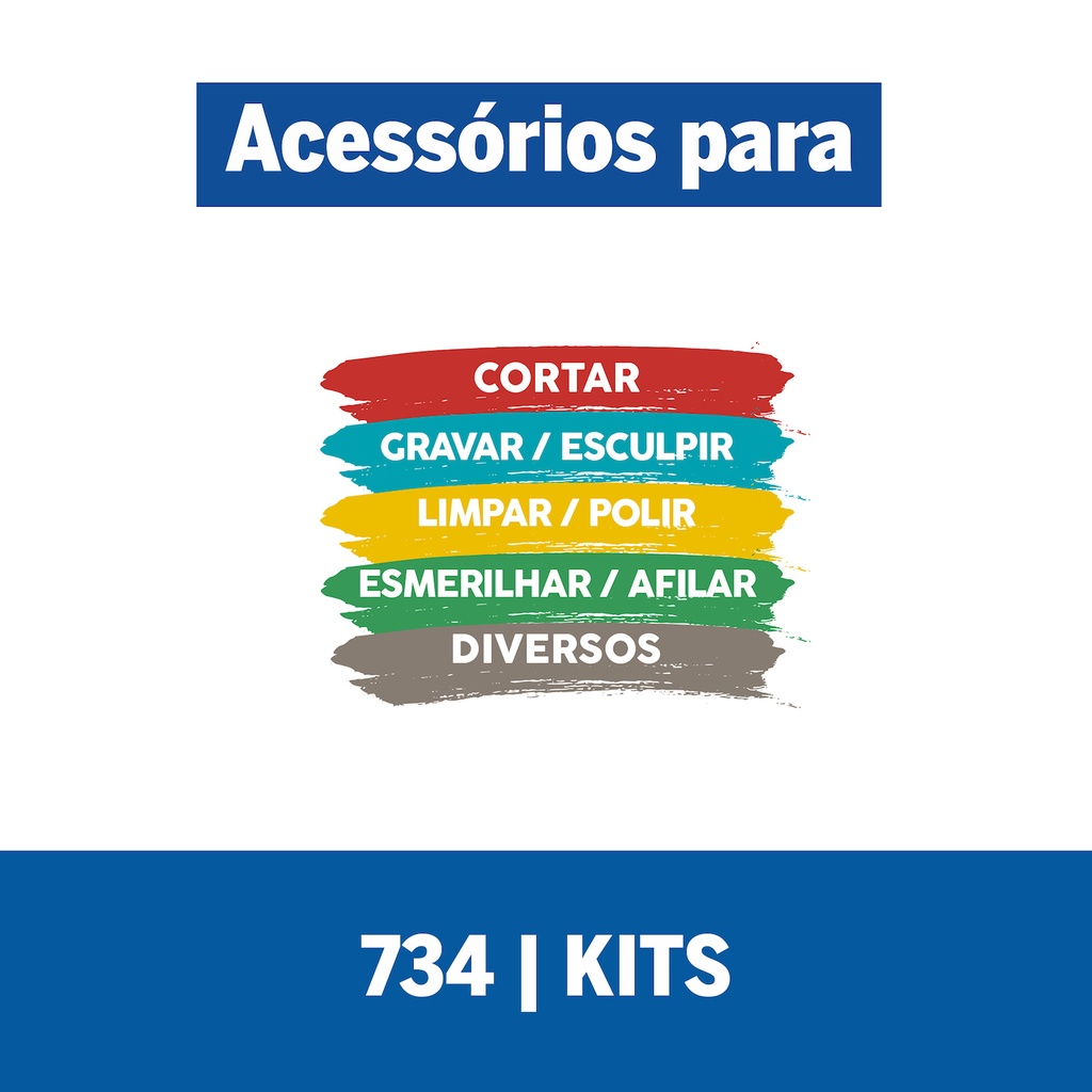 Kit de accesorios de Minitorno Dremel 16 piezas (Modelo 734)