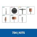 Kit de accesorios de Minitorno Dremel 16 piezas (Modelo 734)