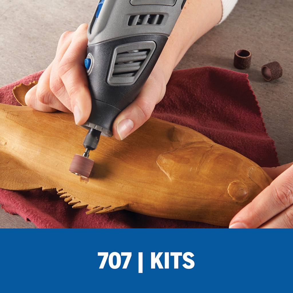 Kit de accesorios para Minitorno Dremel 75 Piezas (Modelo 707)