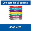 Minitorno Dremel 4000 con 26 accesorios