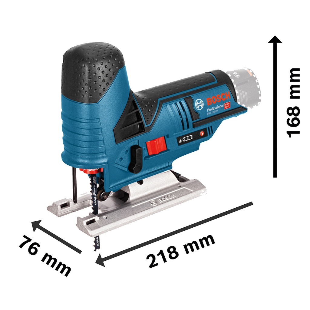 Sierra caladora inalámbrica Bosch GST 12V-70 12V