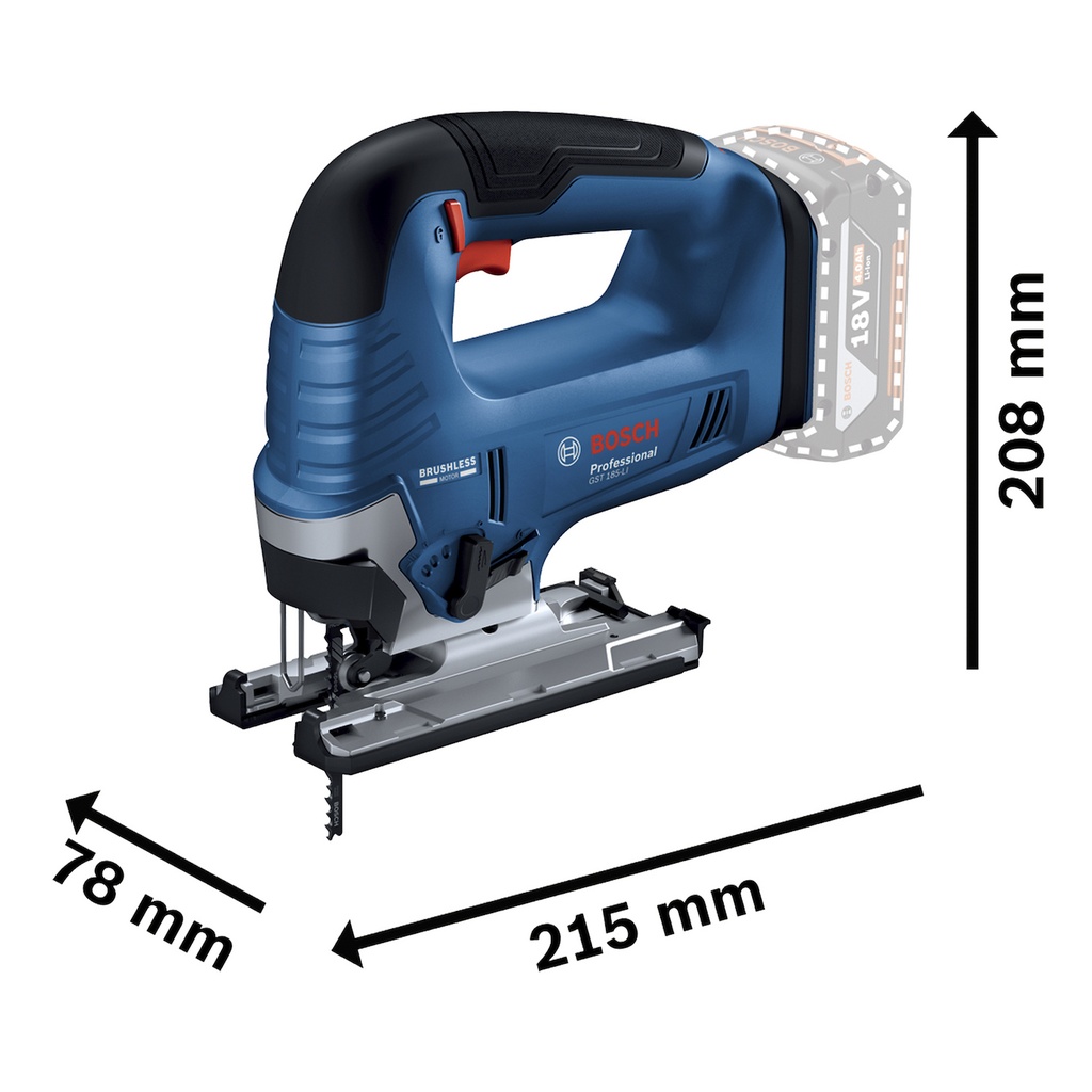 Sierra caladora inalámbrica Bosch GST 185-LI 18V SB