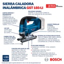 Sierra caladora inalámbrica Bosch GST 185-LI 18V SB