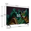 Smart TV Hisense 55" Mini-Led con Google TV Serie U6N