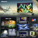 Smart TV Hisense 55" Mini-Led con Google TV Serie U6N