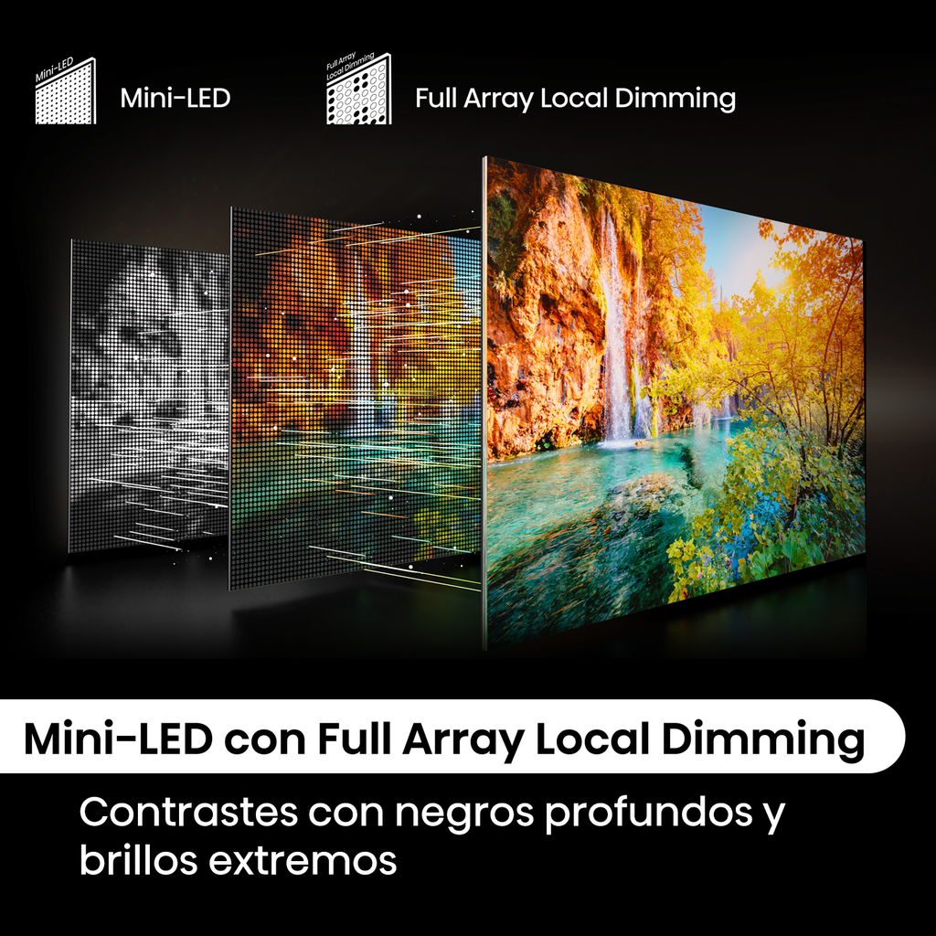 Smart TV Hisense 55" Mini-Led con Google TV Serie U6N