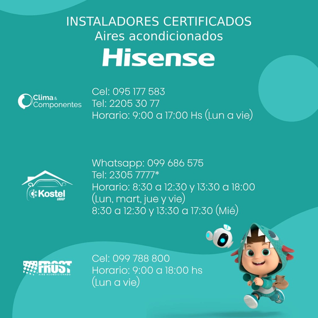 Aire Acondicionado Hisense Inverter 12.000 BTU