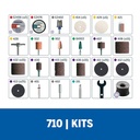 Kit de accesorios de Minitorno Dremel 160 Piezas (Modelo 710)