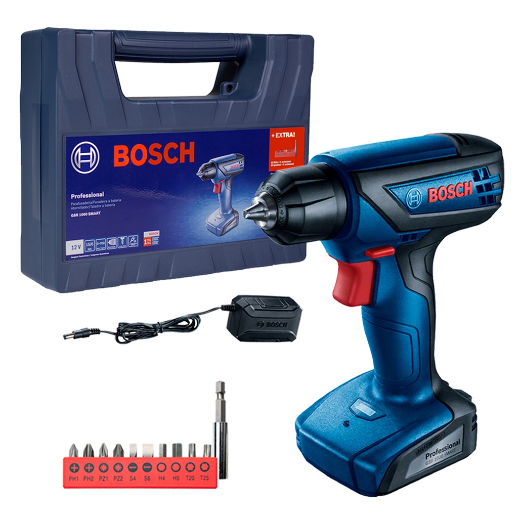 Taladro Atornillador Inalámbrico Bosch de 12V GSR 1000 Smart