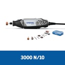 Minitorno Dremel 3000 con 10 accesorios