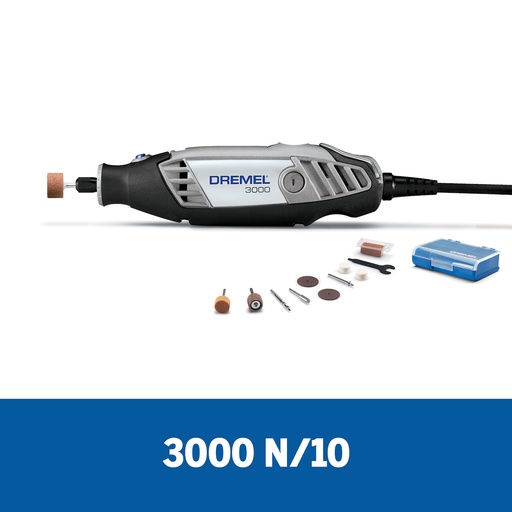 [F013.300.0PC-000] Minitorno Dremel 3000 con 10 accesorios