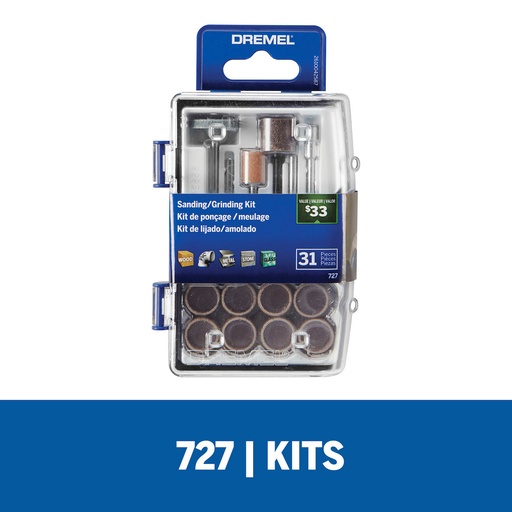[26150727AB] Kit de accesorios de Minitorno Dremel 31 Piezas (Modelo 727)