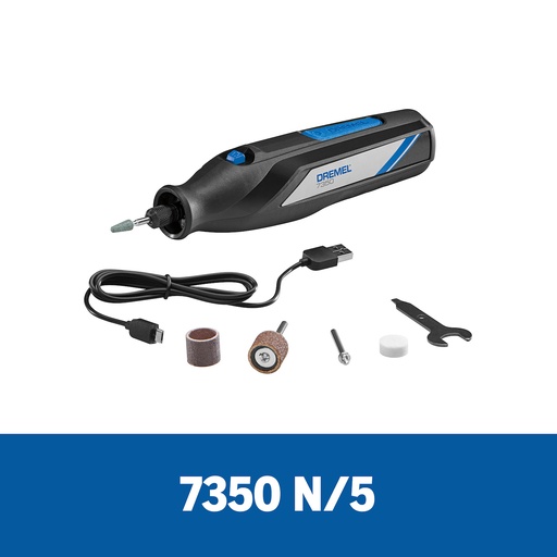 [F0137350LA] Minitorno Dremel 7350 con 5 accesorios